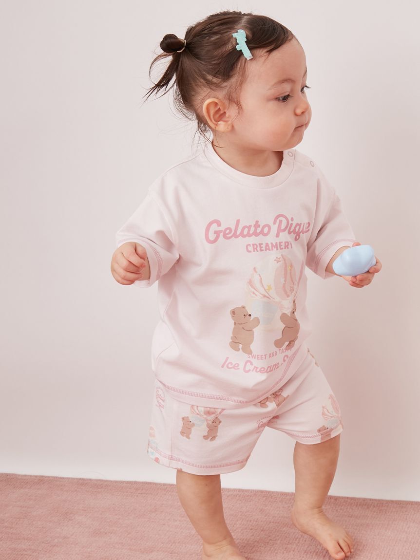 GELATO PIQUE KIDS & BABY「【BABY】【接触冷感】アイスクリームベア柄ショートパンツ」|その他ベビーウェア|