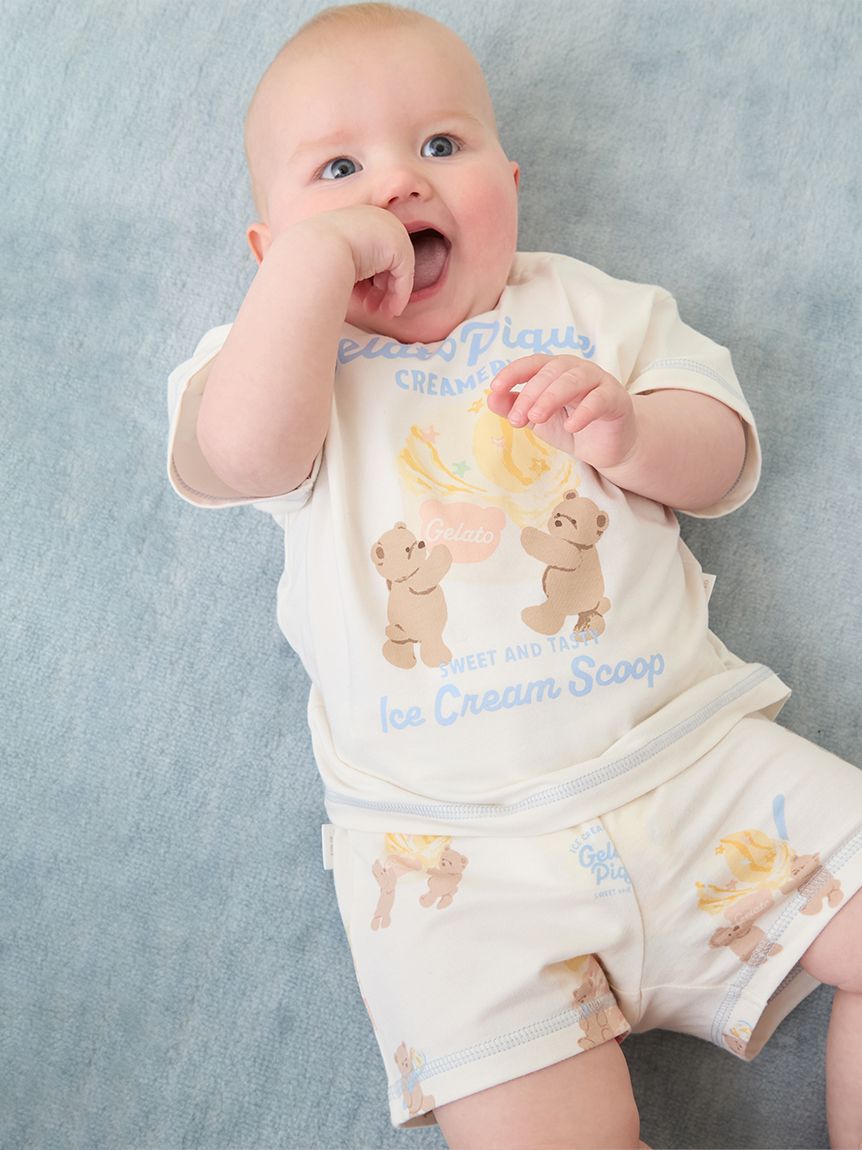 GELATO PIQUE KIDS & BABY「【BABY】【接触冷感】アイスクリームベア柄ショートパンツ」|その他ベビーウェア|