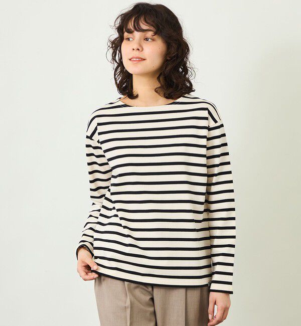 MACKINTOSH PHILOSOPHY「GREY LABEL バスクボーダーカットソー」|Tシャツ・カットソー|ブラック
