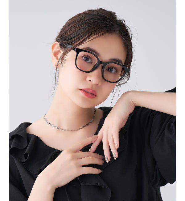  「ウェリントン型 メガネ | 中顔面短縮みえメガネ 軽量 伊達めがね ユニセックス Zoff レンズ交換券付」|メガネ|