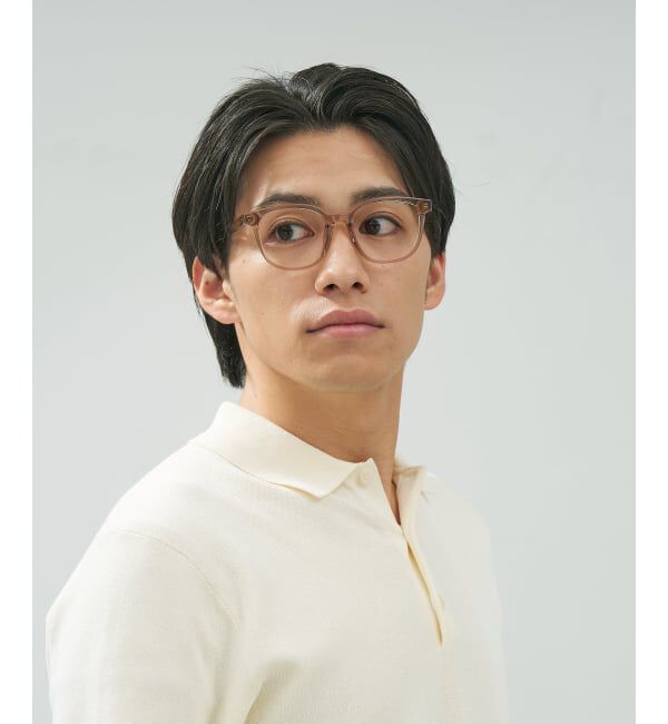  「ウェリントン型 メガネ | 中顔面短縮みえメガネ 軽量 伊達めがね ユニセックス Zoff レンズ交換券付」|メガネ|