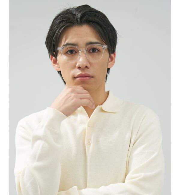  「ウェリントン型 メガネ | 中顔面短縮みえメガネ 軽量 伊達めがね ユニセックス Zoff レンズ交換券付」|メガネ|