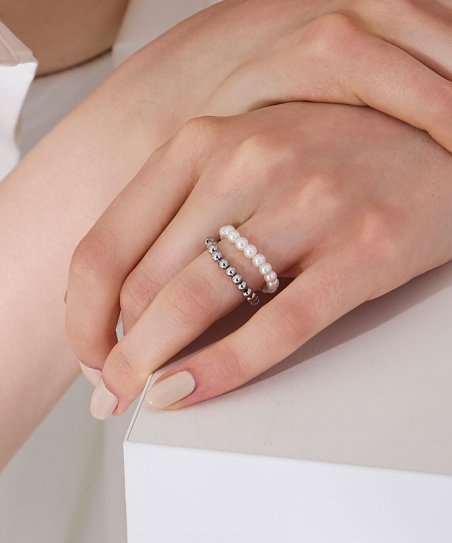 Phoebe「【伸びるリング・金属アレルギー対応】バブルフィットリング　シルバー」|リング|