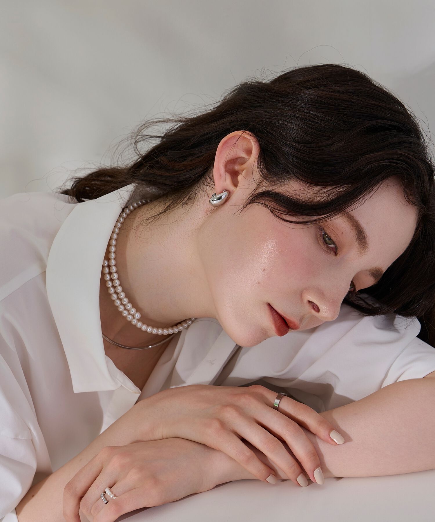 Phoebe「【伸びるリング・金属アレルギー対応】バブルフィットリング　シルバー」|リング|