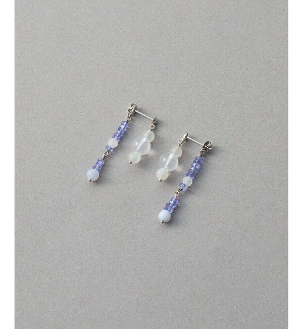 ete「[アシンメトリー] ナチュラルストーン ピアス」|ピアス|
