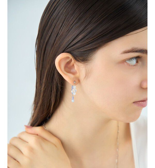 ete「[アシンメトリー] ナチュラルストーン ピアス」|ピアス|