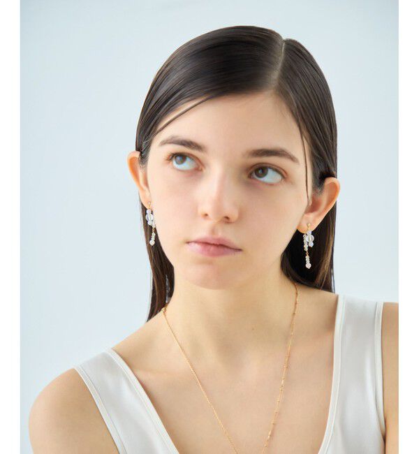 ete「[アシンメトリー] ナチュラルストーン ピアス」|ピアス|