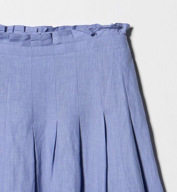 UNITED ARROWS「リネン タック ロングスカート ‐ウォッシャブル‐」|スカート|
