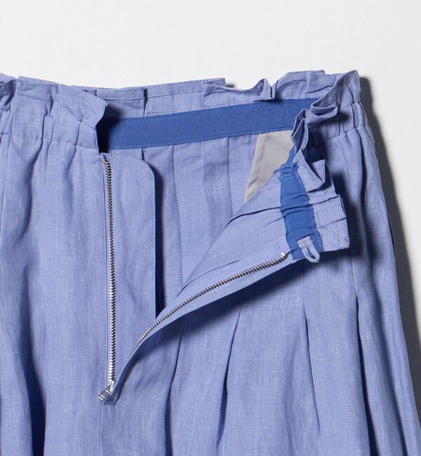 UNITED ARROWS「リネン タック ロングスカート ‐ウォッシャブル‐」|スカート|