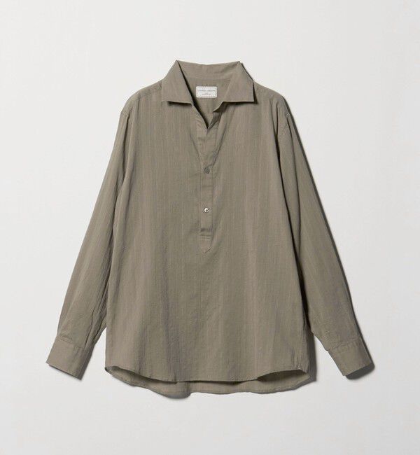 UNITED ARROWS「コードストライプ プルオーバー シャツ」|シャツ・ブラウス|