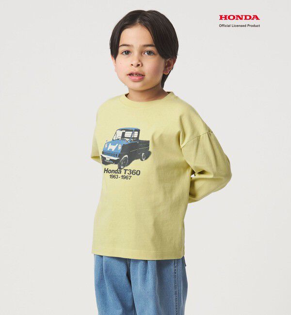 UNITED ARROWS green label relaxing「【別注】＜URBAMENT＞Honda ロングスリーブ Tシャツ / キッズ 100cm-130cm」|Tシャツ・カットソー|