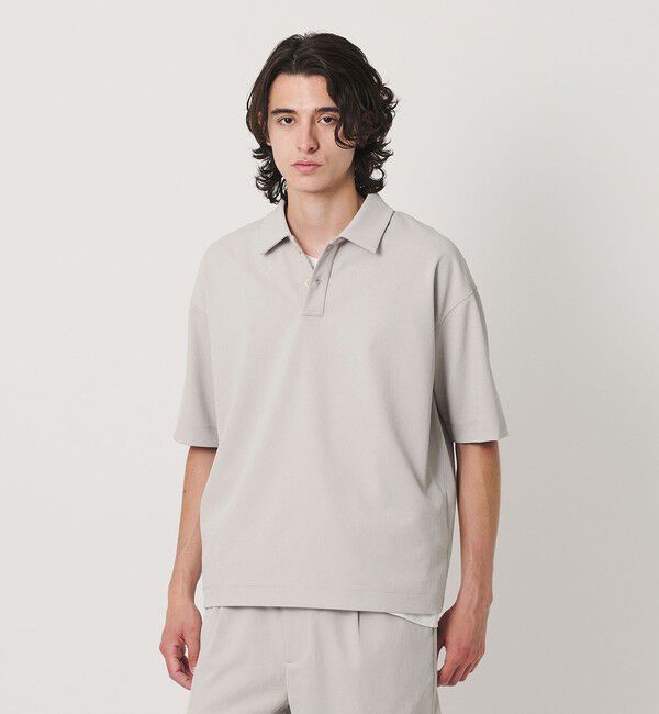 BEAUTY&YOUTH UNITED ARROWS「Air Dobby ワイドテーパード ポロシャツ ヨコストレッチ 吸水速乾 ウォッシャブル」|Tシャツ・カットソー|