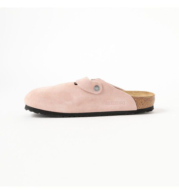 BEAMS「BEAMS｜BIRKENSTOCK / Boston PINK｜メンズ サンダル｜スエード｜レギュラー幅 ｜定番人気アイテム」|サンダル|