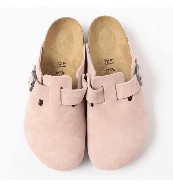 BEAMS「BEAMS｜BIRKENSTOCK / Boston PINK｜メンズ サンダル｜スエード｜レギュラー幅 ｜定番人気アイテム」|サンダル|