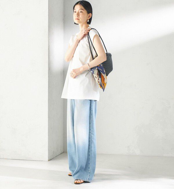 SHIPS for women「《予約》【SHIPS別注】TAION: 〈UVカット/接触冷感/吸水速乾〉バック スリット TEE」|Tシャツ・カットソー|