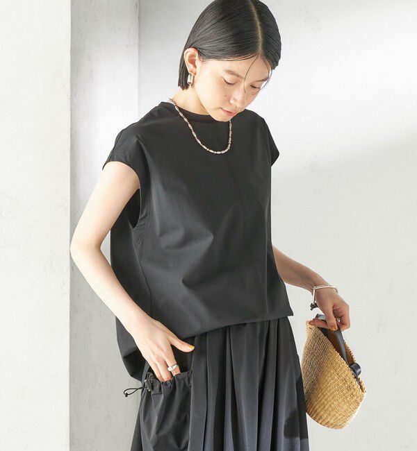 SHIPS for women「《予約》【SHIPS別注】TAION: 〈UVカット/接触冷感/吸水速乾〉バック スリット TEE」|Tシャツ・カットソー|