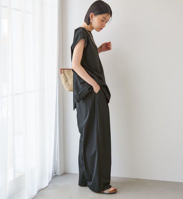 SHIPS for women「《予約》【SHIPS別注】TAION: 〈UVカット/接触冷感/吸水速乾〉ドロスト パンツ」|その他|
