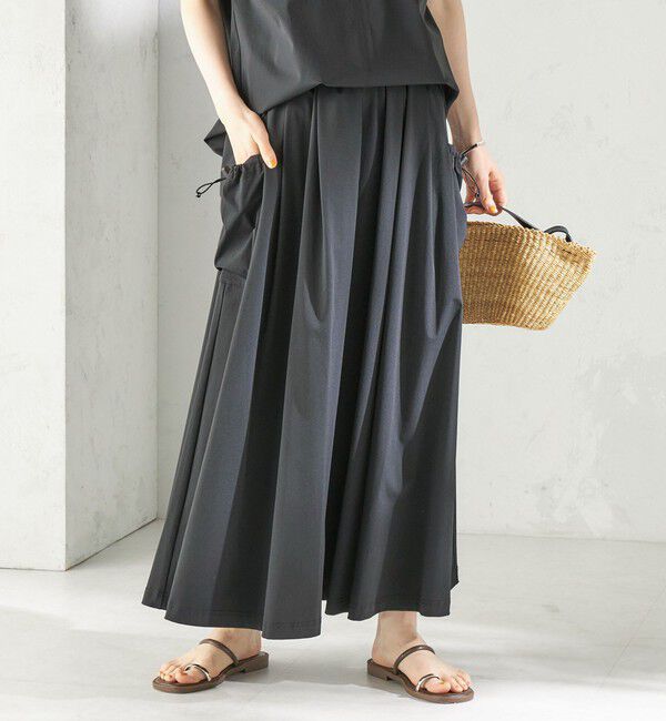 SHIPS for women「《予約》【SHIPS別注】TAION: 〈UVカット/接触冷感/吸水速乾〉サイド ポケット スカート」|スカート|