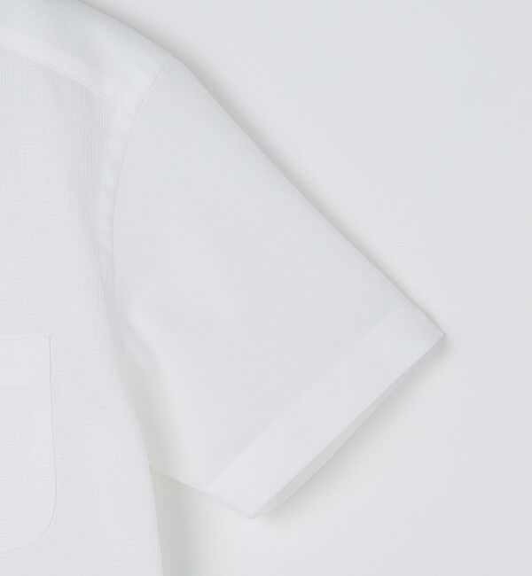 SHIPS「SHIPS:〈接触冷感〉ICE COTTON ワッフル ボタンダウン 半袖 シャツ」|シャツ・ブラウス|