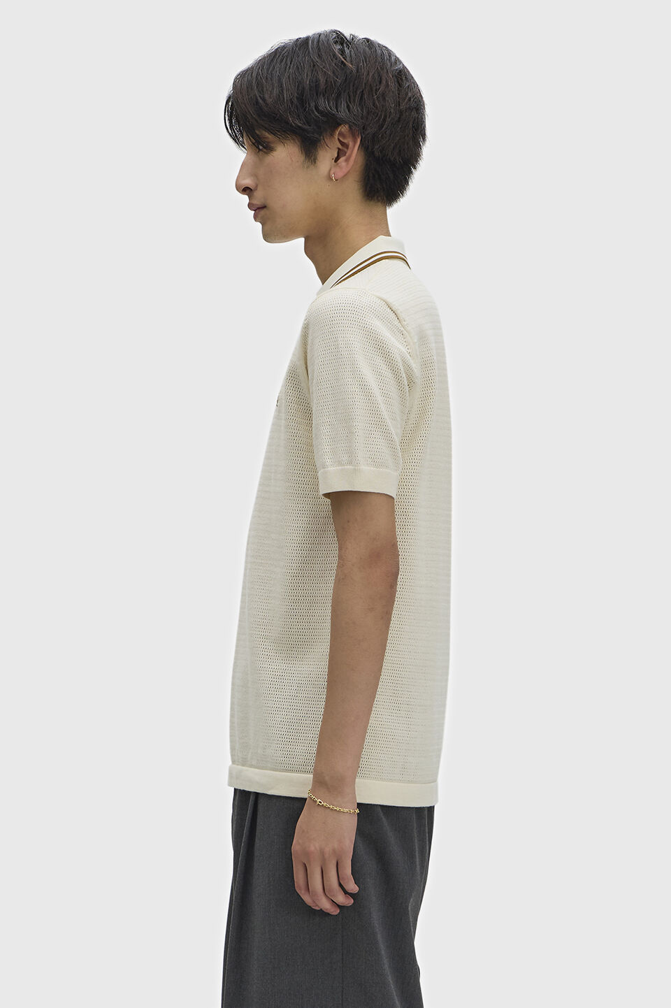 FRED PERRY 「Pointelle Knitted Shirt／ポインテールニットポロシャツ」|ポロシャツ|