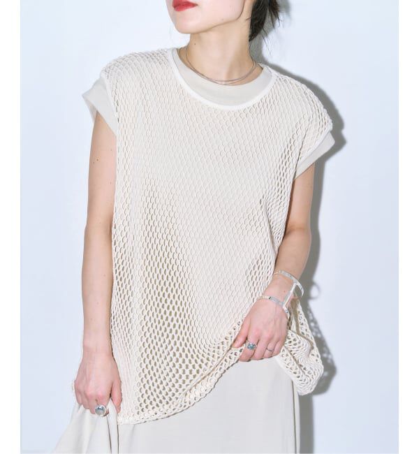  「《予約》COTTON MESH TANK TOP：カットソー」|Tシャツ・カットソー|
