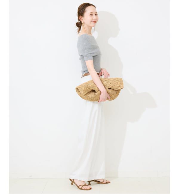 SLOBE IENA「《3サイズ展開》ワンタックバレルスラックス」|スラックス|