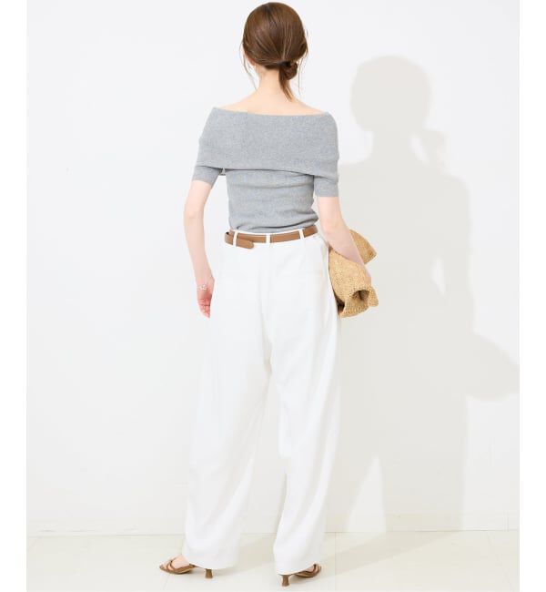 SLOBE IENA「《3サイズ展開》ワンタックバレルスラックス」|スラックス|