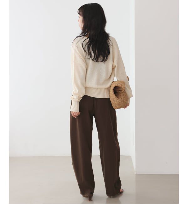 SLOBE IENA「《3サイズ展開》ワンタックバレルスラックス」|スラックス|