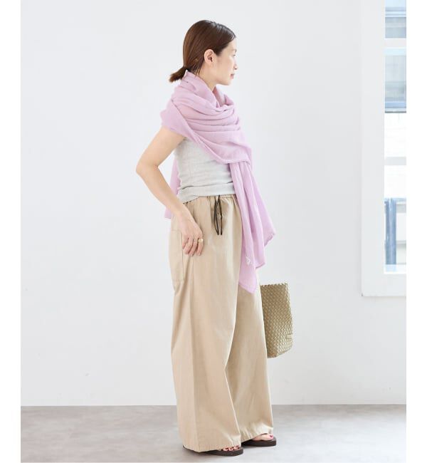 IENA「《予約》LES ATELIERS FRANCAIS DE CONFECTION Pareo/Stole ストール PE26JPPAREO」|ストール|