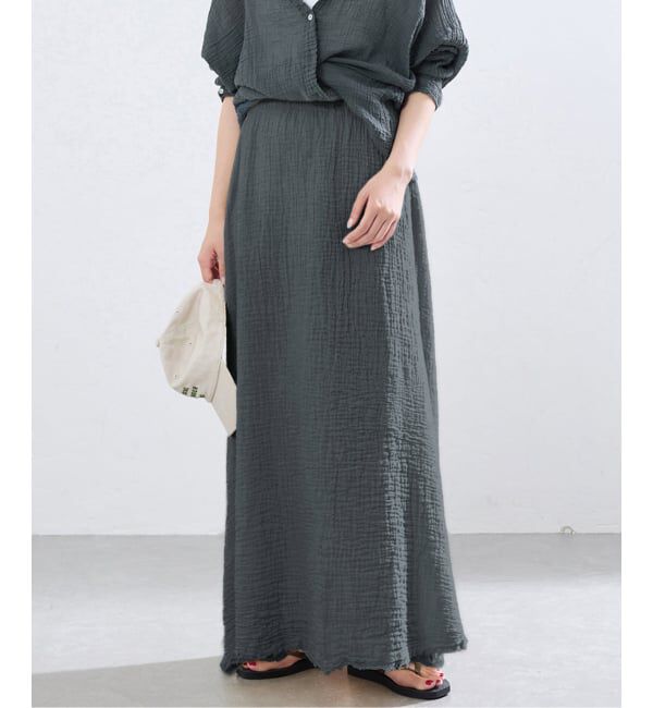 IENA「《予約》LES ATELIERS FRANCAIS DE CONFECTION Jupe Cassia 別注スカート」|スカート|ブラック A