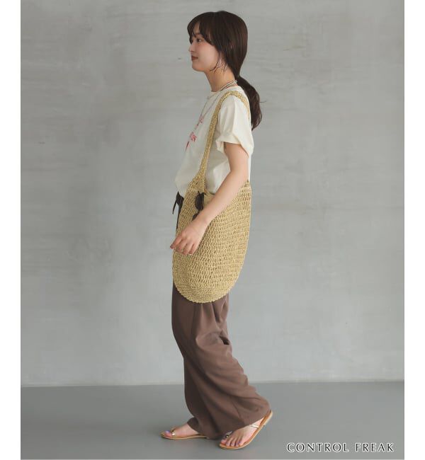 SLOBE IENA「《追加予約》CONTROL FREAK ペーパークロッシェバッグ 254-121501」|ショルダー・メッセンジャー|