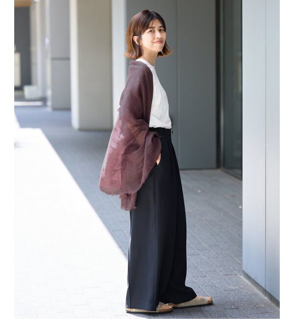 IENA「《予約》NIMNIMDUAI/ニムニムデュアイ 別注 PREMIUM LINEN GAUZE STOLE ストール」|ストール|