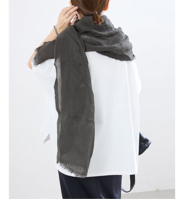 IENA「《予約》NIMNIMDUAI/ニムニムデュアイ 別注 PREMIUM LINEN GAUZE STOLE ストール」|ストール|