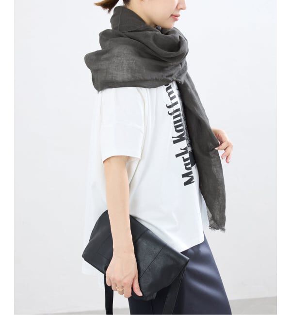 IENA「《予約》NIMNIMDUAI/ニムニムデュアイ 別注 PREMIUM LINEN GAUZE STOLE ストール」|ストール|