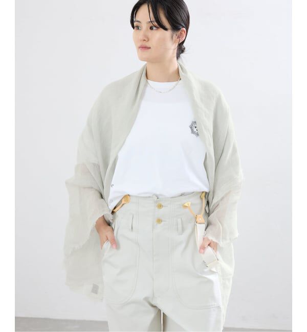 IENA「《予約》NIMNIMDUAI/ニムニムデュアイ 別注 PREMIUM LINEN GAUZE STOLE ストール」|ストール|