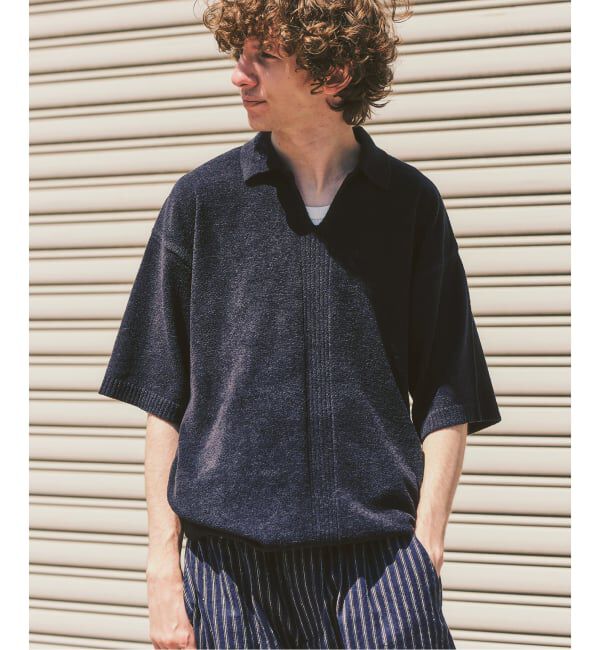 417 EDIFICE「NESTWELL 417別注 スキッパーシャツ」|Tシャツ・カットソー|ブラック A