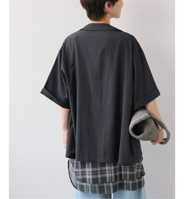 JOURNAL STANDARD relume「《予約》［吸水速乾 / 洗濯機洗い可］NATURAL FLAX ハーフスリーブジャケット」|テーラードジャケット|