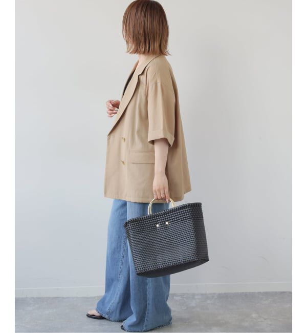 JOURNAL STANDARD relume「《予約》［吸水速乾 / 洗濯機洗い可］NATURAL FLAX ハーフスリーブジャケット」|テーラードジャケット|