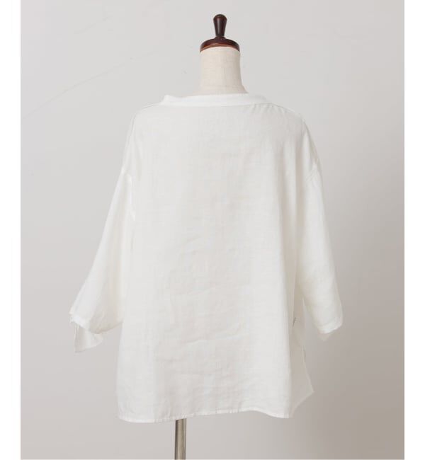 journal standard luxe「《予約》フレンチリネンキャンバス フリルプルブラウス」|シャツ・ブラウス|