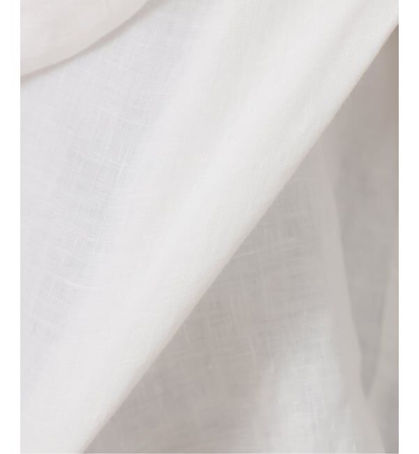 journal standard luxe「《予約》フレンチリネンキャンバス フリルプルブラウス」|シャツ・ブラウス|