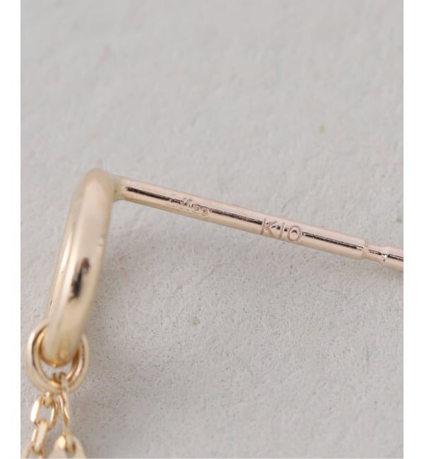 Lilas by Spick&Span「《WEB限定》リング*チェーンピアス K10（両耳）」|ピアス|