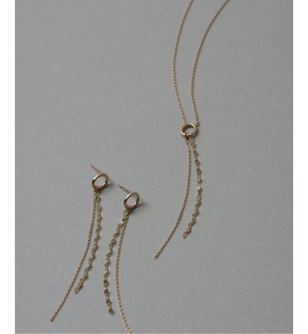 Lilas by Spick&Span「《WEB限定》リング*チェーンピアス K10（両耳）」|ピアス|