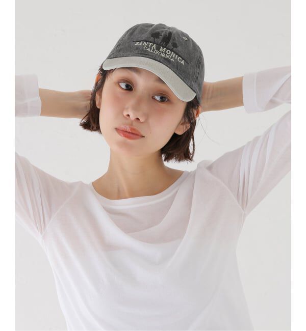 FRAMeWORK「AMERICAN LOCALS SOUVENIR Baseball Cap fr(ブラック)」|キャップ・キャスケット|