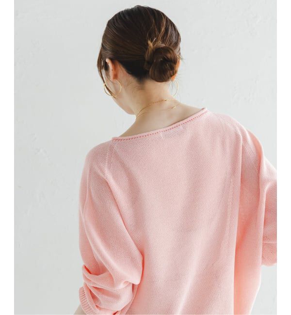 NOBLE「《WEB&なんばCITY店限定》ペーパーヤーン裏天竺プルオーバー(natsuセレクト)」|ニット・セーター|