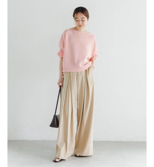 NOBLE「《WEB&なんばCITY店限定》ペーパーヤーン裏天竺プルオーバー(natsuセレクト)」|ニット・セーター|