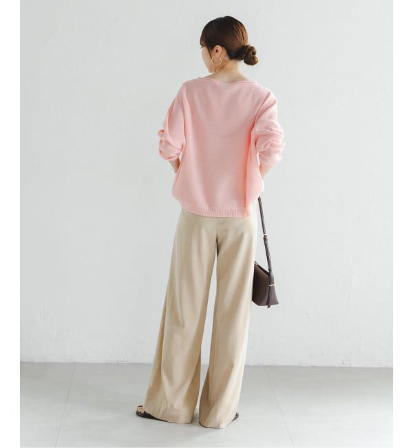 NOBLE「《WEB&なんばCITY店限定》ペーパーヤーン裏天竺プルオーバー(natsuセレクト)」|ニット・セーター|