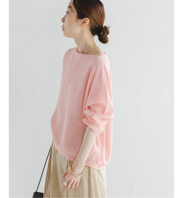 NOBLE「《WEB&なんばCITY店限定》ペーパーヤーン裏天竺プルオーバー(natsuセレクト)」|ニット・セーター|