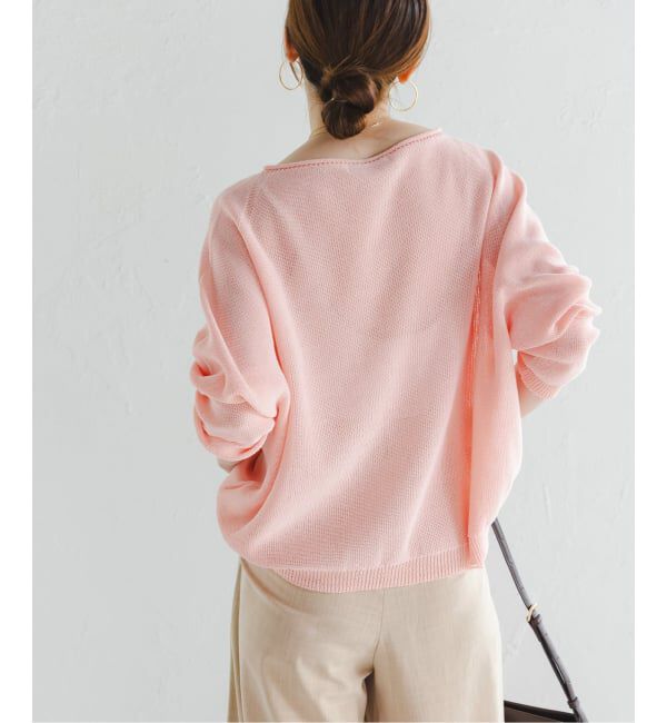NOBLE「《WEB&なんばCITY店限定》ペーパーヤーン裏天竺プルオーバー(natsuセレクト)」|ニット・セーター|