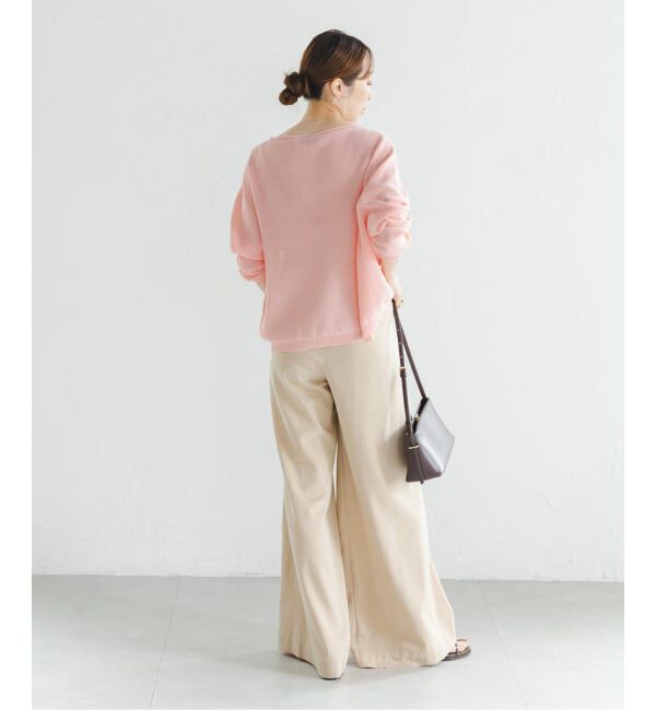 NOBLE「《WEB&なんばCITY店限定》ペーパーヤーン裏天竺プルオーバー(natsuセレクト)」|ニット・セーター|