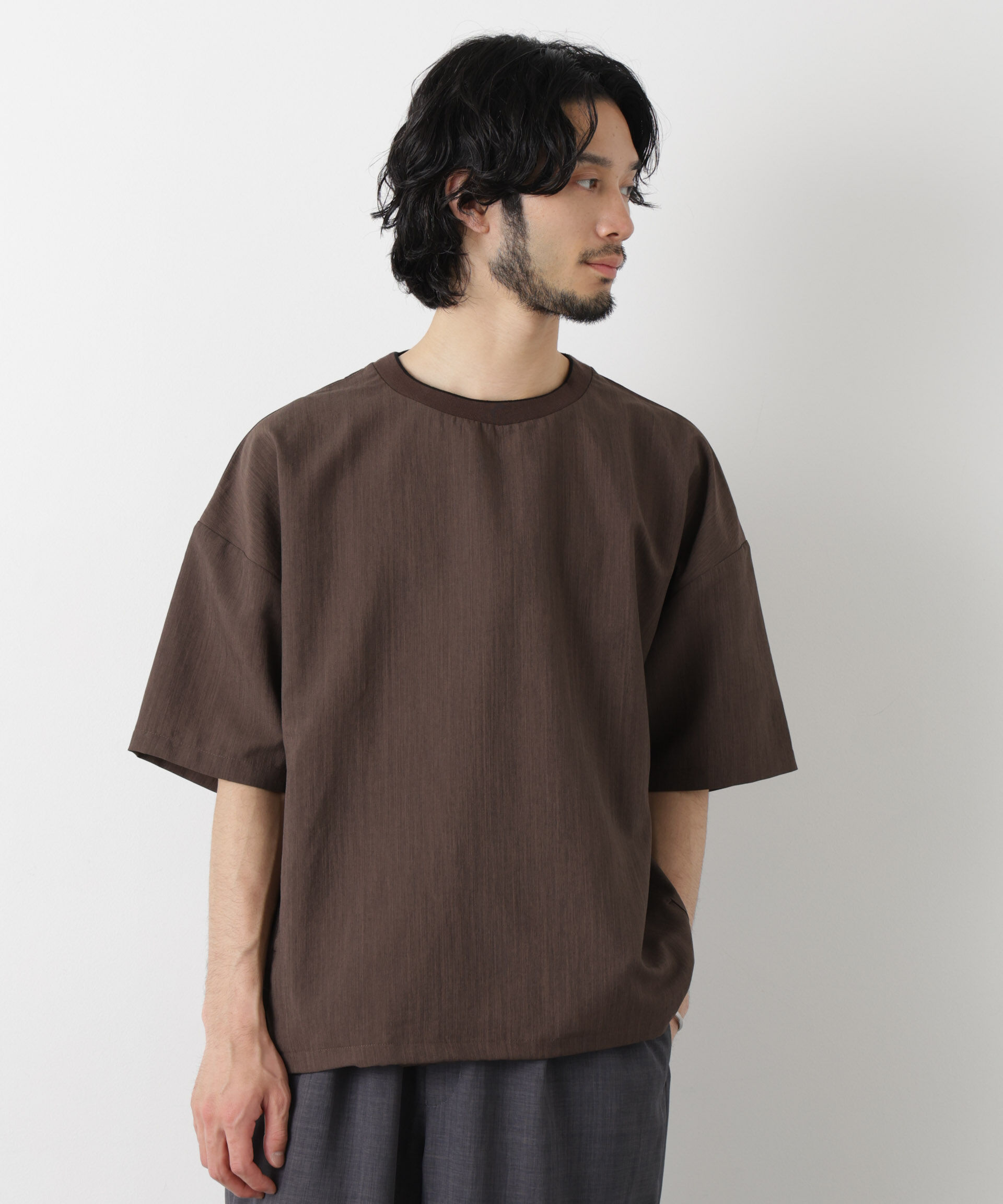 nano･universe「セオアルファ プルオーバーTシャツ 半袖」|Tシャツ・カットソー|